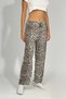 Women's Four Seasons Polyviscose Ribbon Pajama Bottoms Leopard - 8