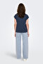 Onlhannah S/S V-Neck Top Ecru Women's Short Sleeve T-Shirt - 4