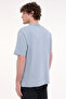 Mb C Neck 11Bs38 5Fx Blue Men's Short Sleeve T-Shirt - 2
