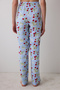 Strawberries Chally Pants Light Blue Pajama Set - 2