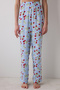 Strawberries Chally Pants Light Blue Pajama Set