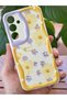 Galaxy A56 Case Designed with Patterned Camera Protection Daisy Flower Colorful Silicone Cover - 6