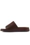 - Brown Leather Men's Slippers 107-705-2201 - 3