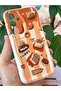 Galaxy S24 Fe Case Designed with Patterned Camera Protection Teddy Bear Biscuit Coffee Silicone Cover - 7