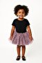 Leopard Patterned Cotton Combed Lined Girl's Tutu Skirt