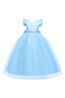 Girls' Long Pearl Dress Birthday Graduation Dress Prom Dress