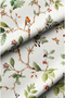 Elegant Bird Patterned Digital Printed Upholstery Sofa Fabric. Cotton Lined Fabric - 3