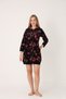 Women's Cotton Hooded Velvet Winter Dress 3038 - 4