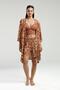 3230 Women's 3-Piece Lace Rope Strap Bustier Shorts Pajama Set - 2