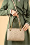 Original Women's 3-Compartment Chain Detailed Adjustable Strap Luxury Hand & Shoulder Bag Shoulder Bag - 8
