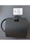Adnoss Luxury Karaca Vision Paper Holder with Lid Black - Wc Paper Holder - Toilet Paper Holder - 2