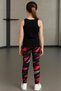 Diver Sportsman Girls Leggings/ Leggings with Belt at the Waist/ Diver Sportsman Leggings - 3