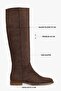 Women's Mori Brown Suede Riding Boots Brown Suede - 2