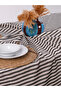Striped Cotton Buldan Natural Linen Tablecloth - 2