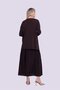 Cuff Sleeve Knitwear Tunic Brown - 3