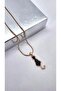Steel Necklace with Sitting Cat Figure - 4