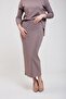 Knitwear Pencil Skirt Mink - 2