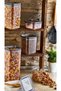 Set of 4 Vacuum Silicone Sealed Square Food, Flour, Pulses Storage Containers - 3X700 ml - 1X2100 ml Capacity - 3
