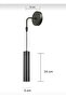 Serena Single Decorative Black Metal Modern Wall Sconce for Indoor Use (Daylight Led Bulb Included...) - 3