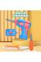 Kids Pretend Electric Drill Puzzle Set, Space Theme, Educational STEM Building Toy - 3