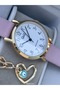 Retro Pink Color,24 Months Warranty,Water Resistant, Leather Cord Women Wristwatch+Bracelet