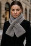 Gray Soft Furry Plush Neck Collar Scarf - for Fashion and Keeping Warm, Cold Weather Accessory Byn01