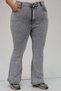 F-9110-9 Plus Size Spanish Leg Jeans - Gray