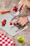 Set of 2 Stainless Steel Cutting Boards Antibacterial Hygienic Surface (35X25 and 30X20 cm) - 3