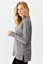 Women's Half Turtleneck Sweater with Side Slits O.Fume - 7