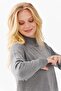 Women's Half Turtleneck Sweater with Side Slits O.Fume - 8