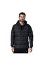 Mpj3122 Black Puffer Hooded Coat