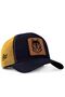 V1 Trucker Wolf Unisex Navy Blue-Yellow 4cs Code Logo Cap (CAP)