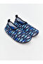 Navy Blue Shark Printed Boy's Sea Shoes