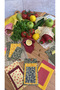 Polka Dot Pattern Reusable Natural Beeswax (Beeswax) Food Storage Fabric Cloth Set of 3 - 4