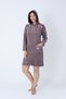 Women's Bamboo Micro Fabric Zippered Stylish Velvet Dress / Plum 3447 - 7