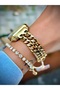 Women's Wristwatch Chain Cord 3 Atm Water Resistant Bracelet Design Watch with Gift - 4