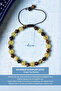 Certified Amber Tiger Eye Natural Stone Macrame Bracelet