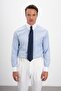 Comfort Fit Striped 100% Cotton Men's Shirt with Lapel Pin - 3
