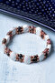 Certified Rhodonite Howlite Hematite Natural Stone Bracelet - 5