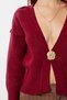 Stylish Buttoned Knitwear Cardigan Lmt0030 Bordo - 4