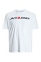 Men's White Jjecorp Logo Tee Ss Crew Neck Noos Pls Plus Size T-Shirt 12184987-White - 5