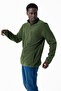 Men's Stand Collar Zippered Pocket Detailed Fleece Khaki - 6019 - 8