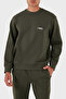 Logo Embroidered Stretch Cotton Regular Fit Crew Neck Sweat Men's Sweat Em002919 Af10 - 6