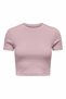 Women's Pink Onlbetty Life Ss O-Neck Short Top Cc Jrs T-Shirt 15311891-Violetice - 3
