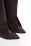 Women's Pointed Toe Heeled Daily Slip-On Boots & Boots Spigo Brown - 5