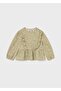 Girl's Knitted Printed Blouse Colorful - 5