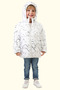Boys White Removable Hooded Water & Windproof Winter Puffer Jacket & Coat & Parka with Pockets - 4