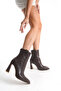 Women's Pointed Toe Heeled Daily Slip-On Boots & Boots Spigo Brown - 7