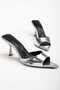 Bellezza Silver Pointed Toe Women's Slippers