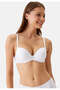 Economic Pack of 2 6351-3 Black Ecru Madrid Non-Support Lace and Micro Bra Set (Slip with Gift) - 4